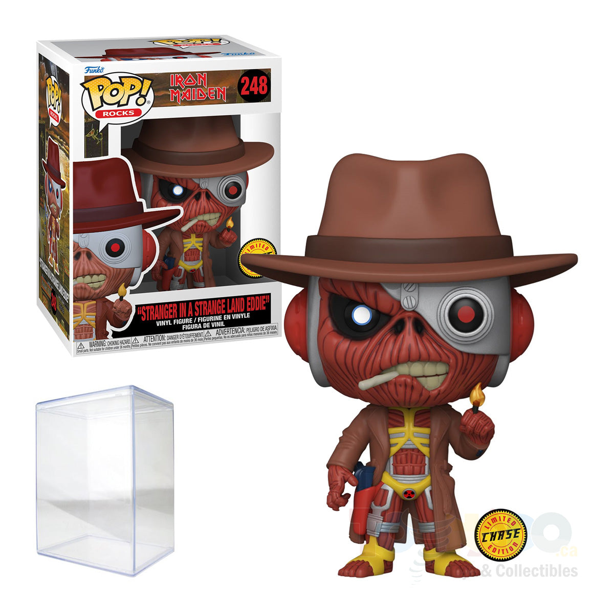 Funko Pop! Rocks #248C - Iron Maiden - Stranger In A Strange Land Eddie Vinyl Figure (CHASE) LOW STOCK