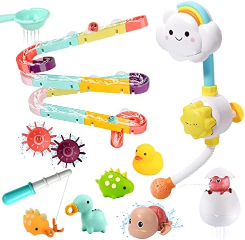 Bath Toy Bathtub Toy with Shower and Floating Toys, Fishing Game for Toddles and Babies