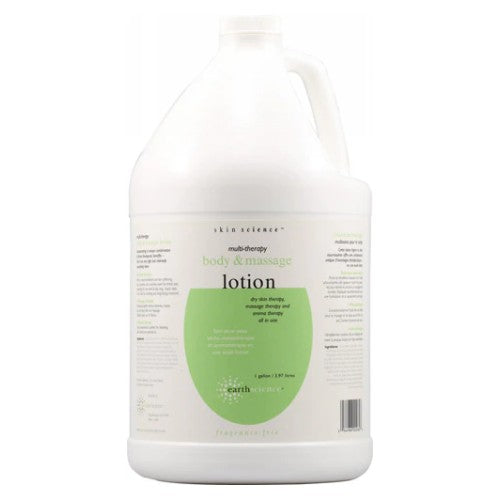 Earth Science, Multi Therapy Body Massage Lotion Fragrance Free, 1 gal