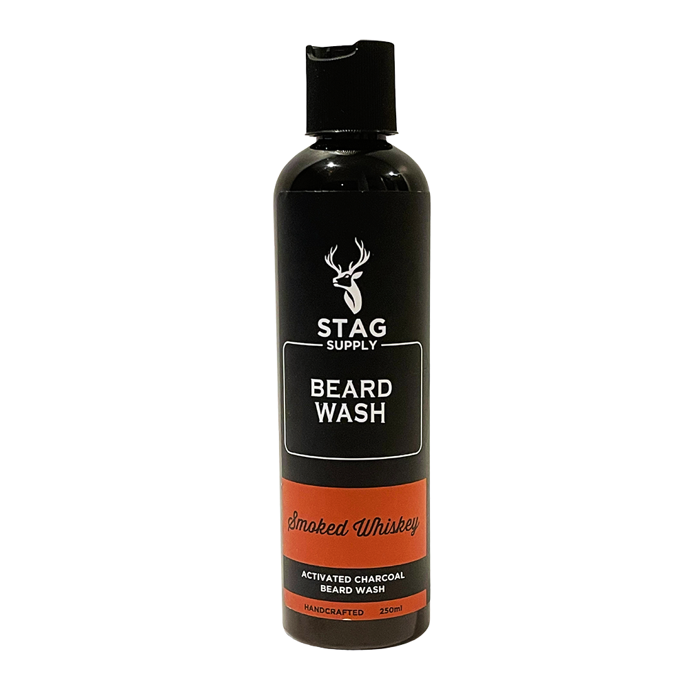 Stag Supply Beard Wash - Black Activated Charcoal - Smoked Whiskey
