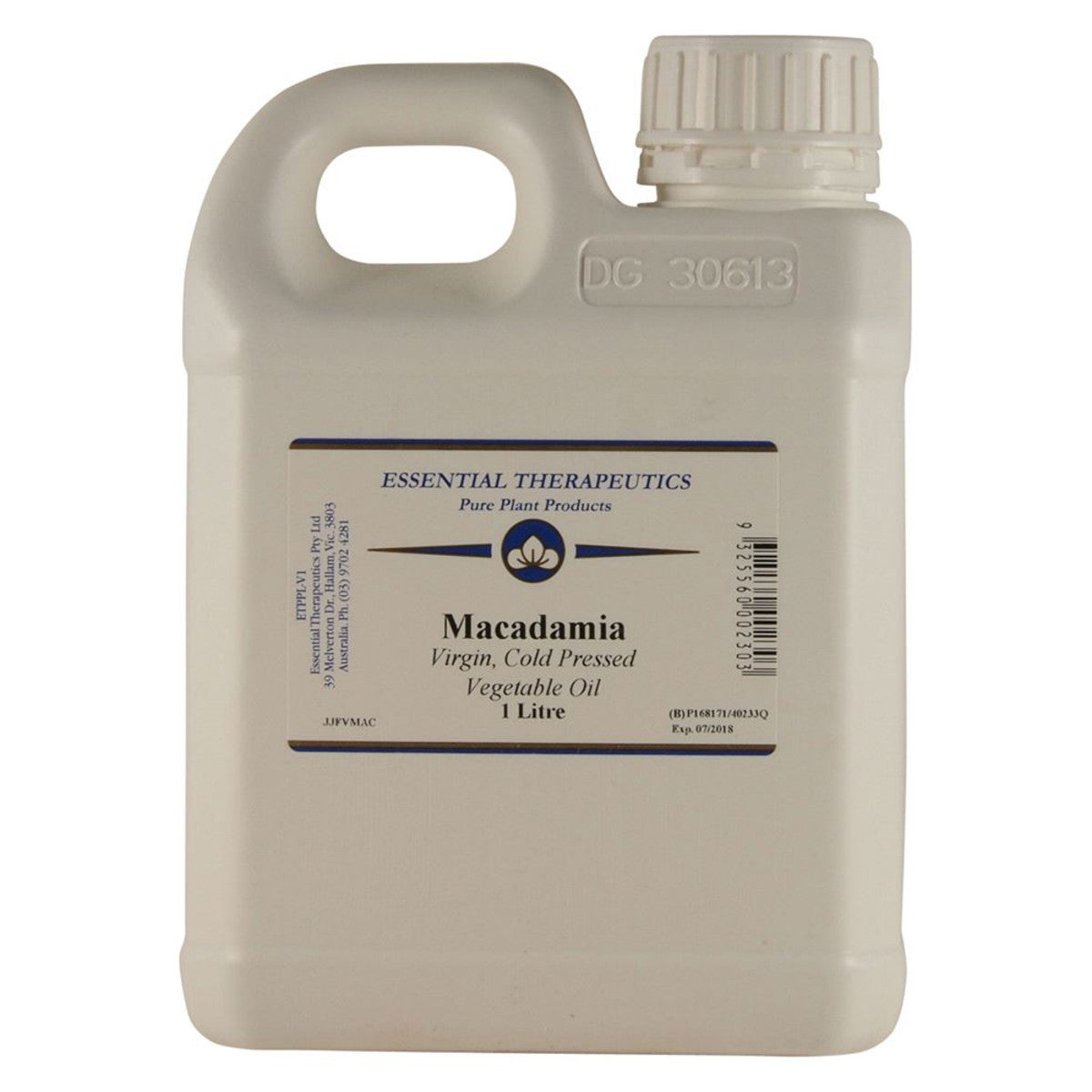 ESSENTIAL THERAPEUTICS Vegetable Oil Macadamia Oil 1L