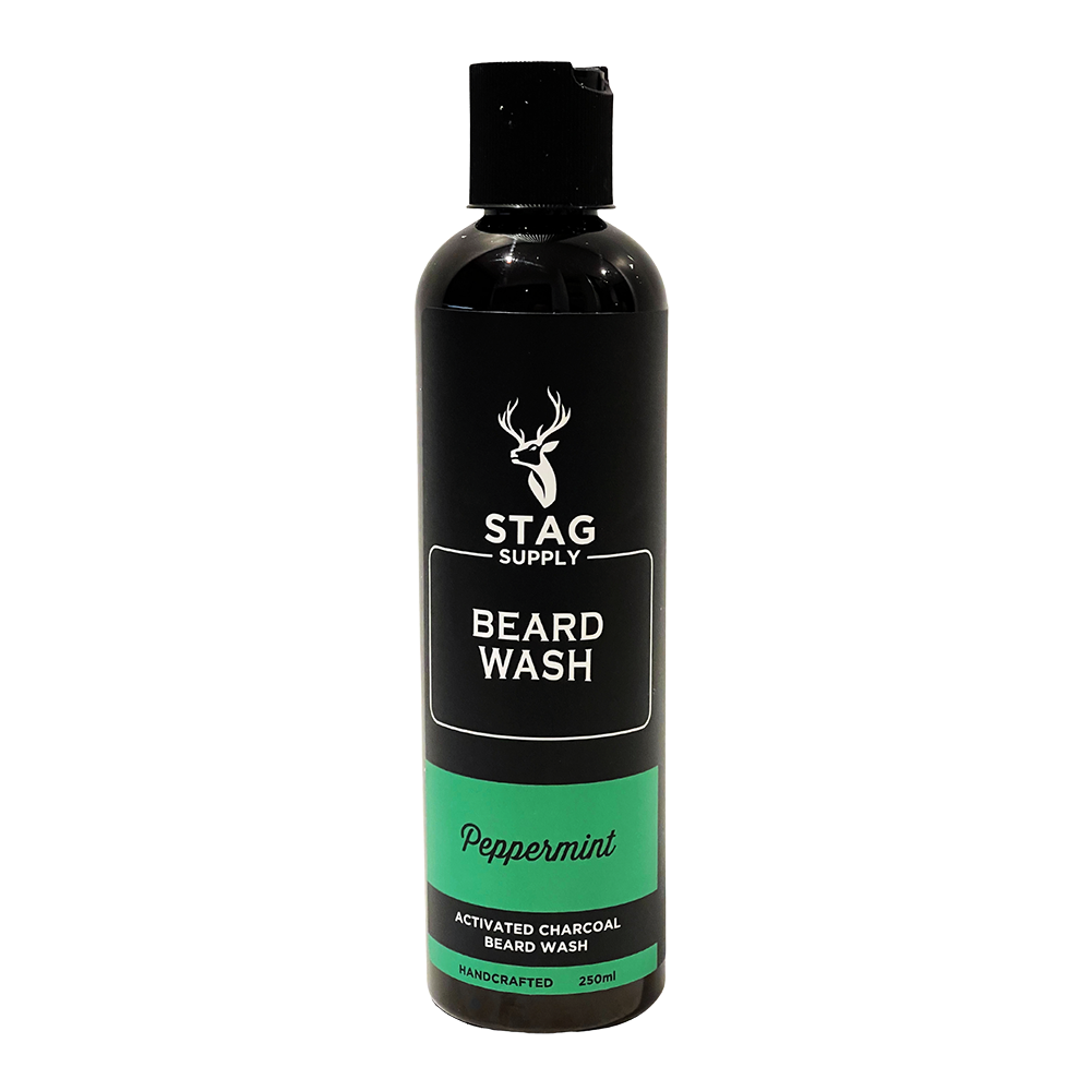 Stag Supply Beard Wash - Black Activated Charcoal - Peppermint