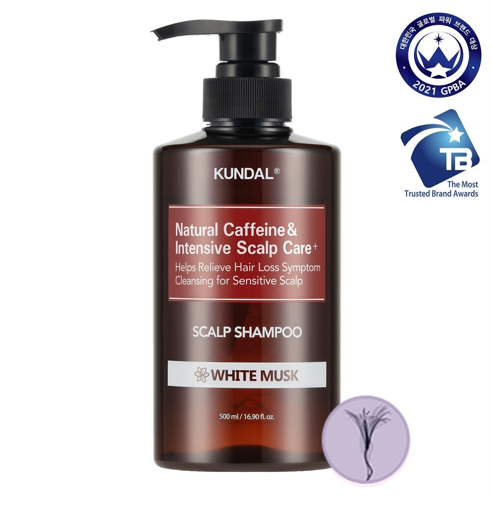 KUNDAL Natural Caffeine & Intensive Scalp Care+ Scalp Shampoo 500mL 1 out of 4 options